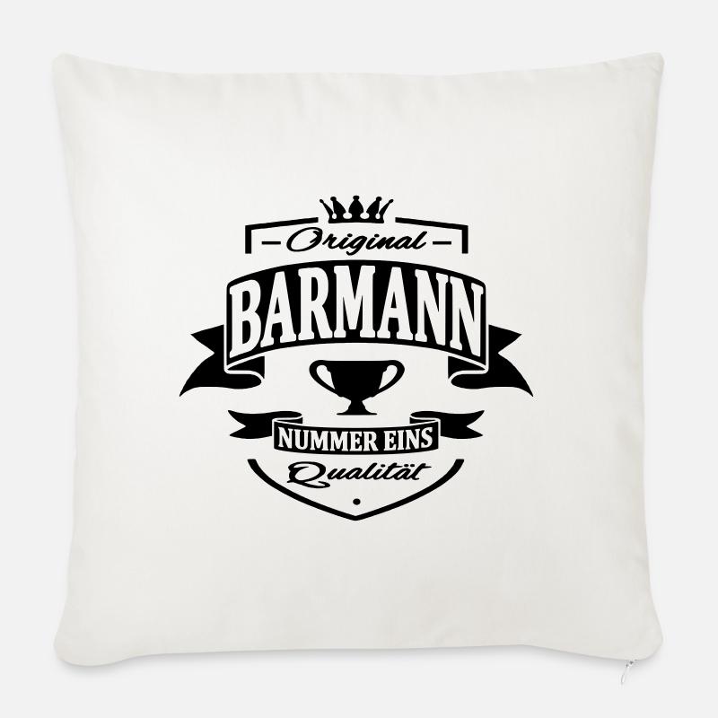 barmann - Sofakissenbezug 45 x 45 cm - Naturweiß 