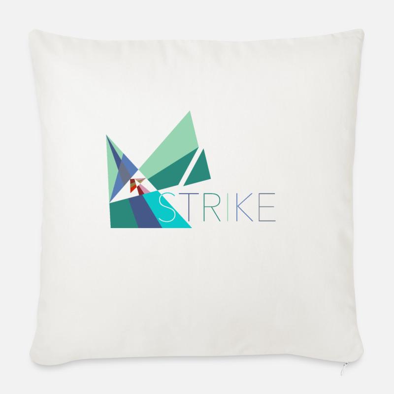 Grève - Grève, refus de travail - Housse de coussin décorative 45 x 45 cm - blanc nature