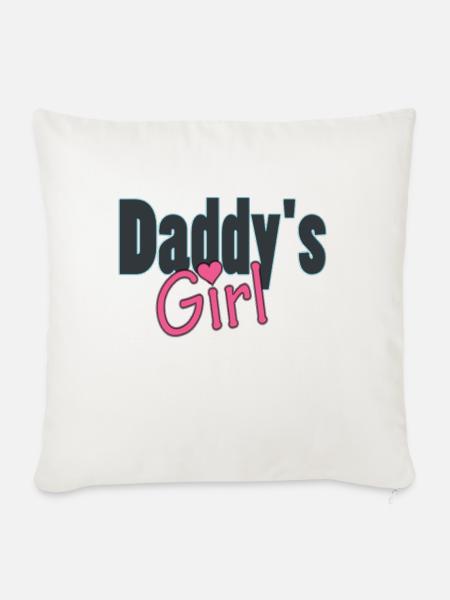 daddy's girl - Sofakissenbezug 45 x 45 cm - Naturweiß