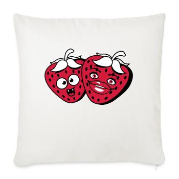 équipe couple paerchen amour amour femme femme ma - Housse de coussin décorative 45 x 45 cm - blanc nature - Devant