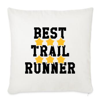 Running / Jogging / Run / Trail / Sport - Sofa pillowcase 17,3'' x 17,3'' (45 x 45 cm) - natural white - Front
