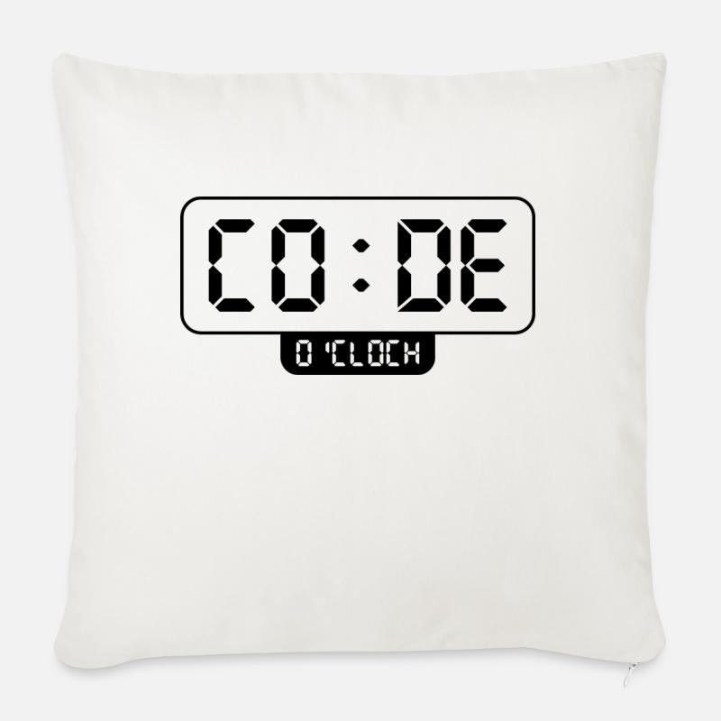 Programming - Sofa pillowcase 17,3'' x 17,3'' (45 x 45 cm) - natural white