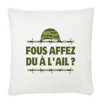septième compagnie, la septième compagnie - Housse de coussin décorative 45 x 45 cm - blanc nature - Devant