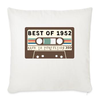 Best of 1952 - Housse de coussin décorative 45 x 45 cm - blanc nature - Devant