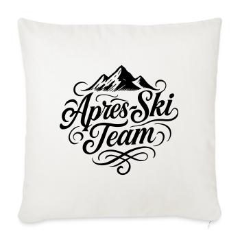 Après Ski Team Mountains - Sofa pillowcase 17,3'' x 17,3'' (45 x 45 cm) - natural white - Front