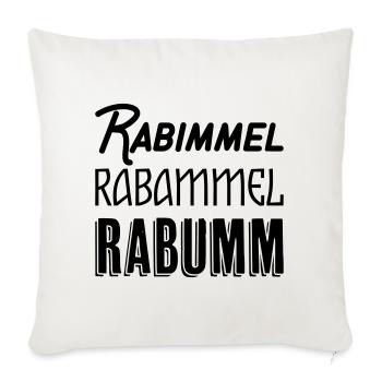 Rabimmel Rabammel Rabumm Shirt - Sofa pillowcase 17,3'' x 17,3'' (45 x 45 cm) - natural white - Front