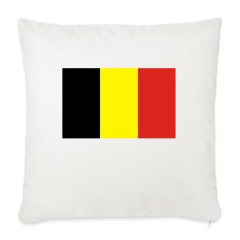 Belgien - Sofakissenbezug 45 x 45 cm - Naturweiß  - Vorne