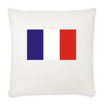 Frankreich - Sofakissenbezug 45 x 45 cm - Naturweiß  - Vorne