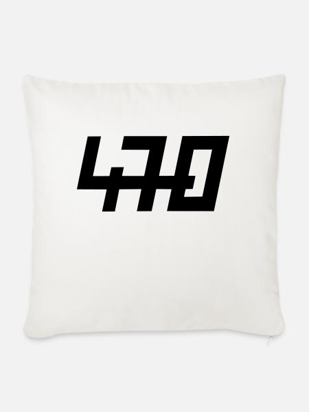470er - Sofakissenbezug 45 x 45 cm - Naturweiß