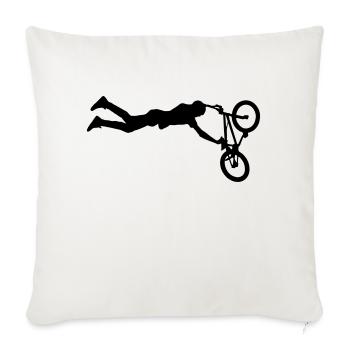 BMX Bicycle Sports Bike - Housse de coussin décorative 45 x 45 cm - blanc nature - Devant