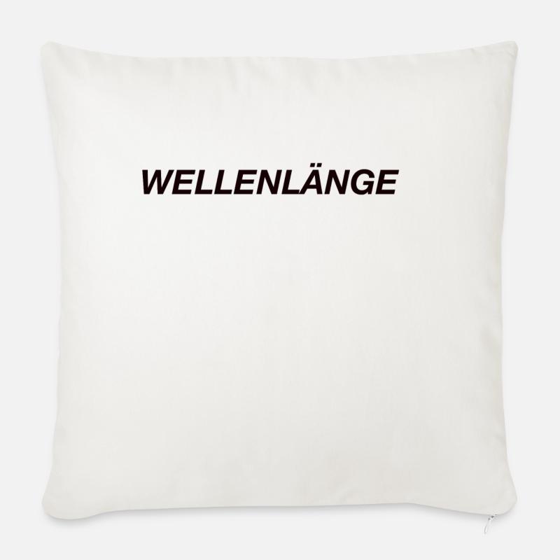 Wellenlänge - Sofakissenbezug 45 x 45 cm - Naturweiß 