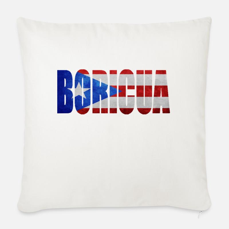# BORICUA - Sofakissenbezug 45 x 45 cm - Naturweiß 