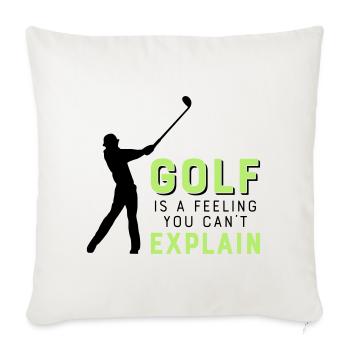 Le golf - Housse de coussin décorative 45 x 45 cm - blanc nature - Devant