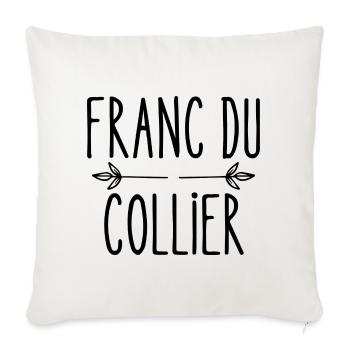 franc du collier - Housse de coussin décorative 45 x 45 cm - blanc nature - Devant
