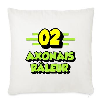Axonais râleur - Housse de coussin décorative 45 x 45 cm - blanc nature - Devant