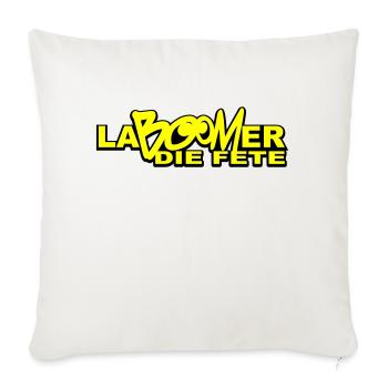La Boomer - Sofakissenbezug 45 x 45 cm - Naturweiß  - Vorne
