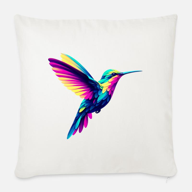 Kolibri - Sofakissenbezug 45 x 45 cm - Naturweiß 