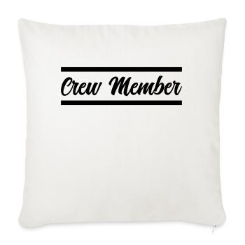 membre d’équipage - Housse de coussin décorative 45 x 45 cm - blanc nature - Devant