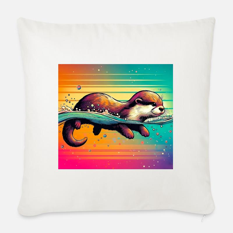 Otter - Sofakissenbezug 45 x 45 cm - Naturweiß 