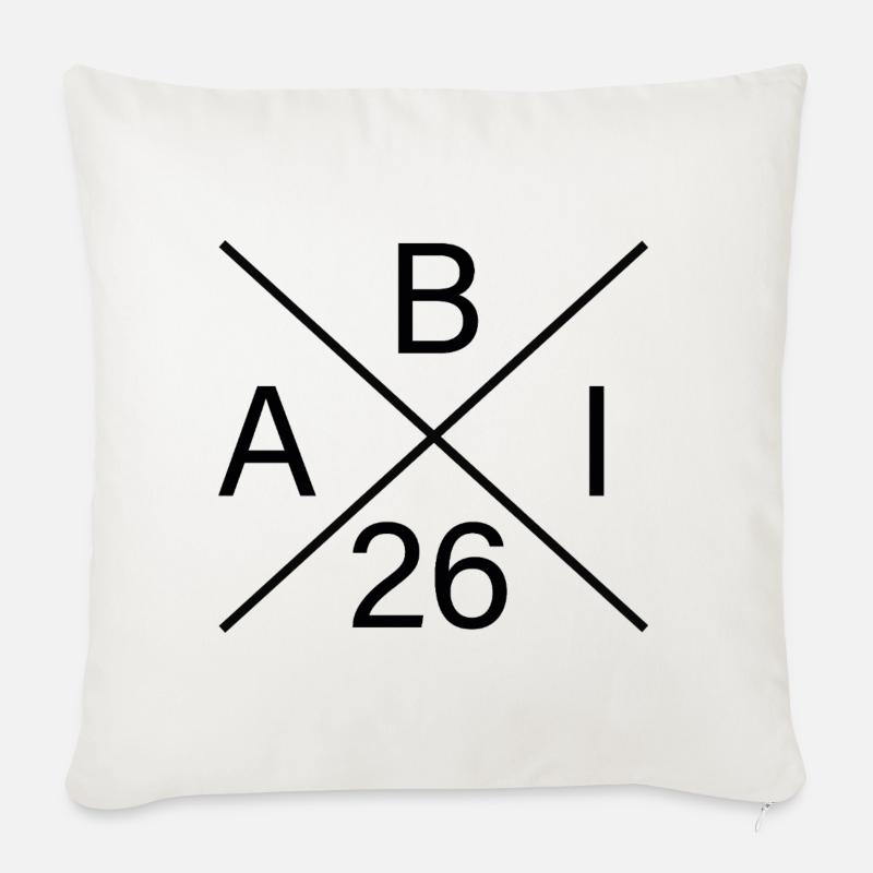 ABI_26 - Sofakissenbezug 45 x 45 cm - Naturweiß