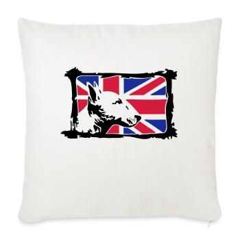Bullterrier - Sofa pillowcase 17,3'' x 17,3'' (45 x 45 cm) - natural white - Front