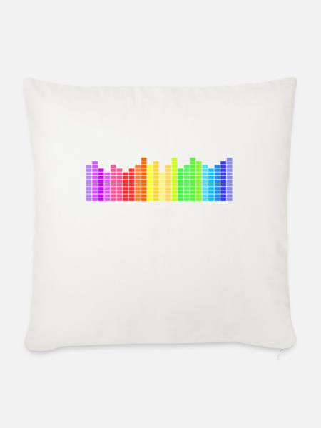 Equalizer HD - Sofakissenbezug 45 x 45 cm - Naturweiß