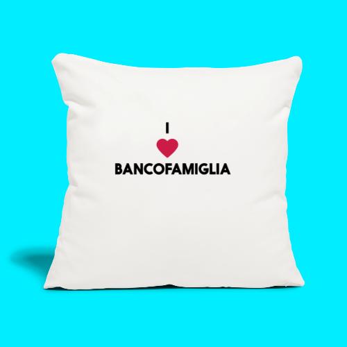 BANCOFAMIGLIA CuoreNera - Copricuscino per divano, 45 x 45 cm
