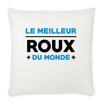 Roux / Rousse / Rousseur / Style / Mode / Rouquine - Housse de coussin décorative 45 x 45 cm - blanc nature - Devant
