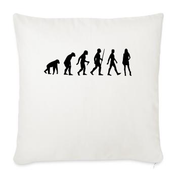 Model GNTM Heidi Klumm Germanys top model next pose - Sofa pillowcase 17,3'' x 17,3'' (45 x 45 cm) - natural white - Front
