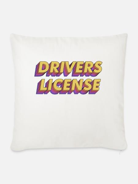 Fahrer lizenzierte Olivia Rodrigo - Sofakissenbezug 45 x 45 cm - Naturweiß