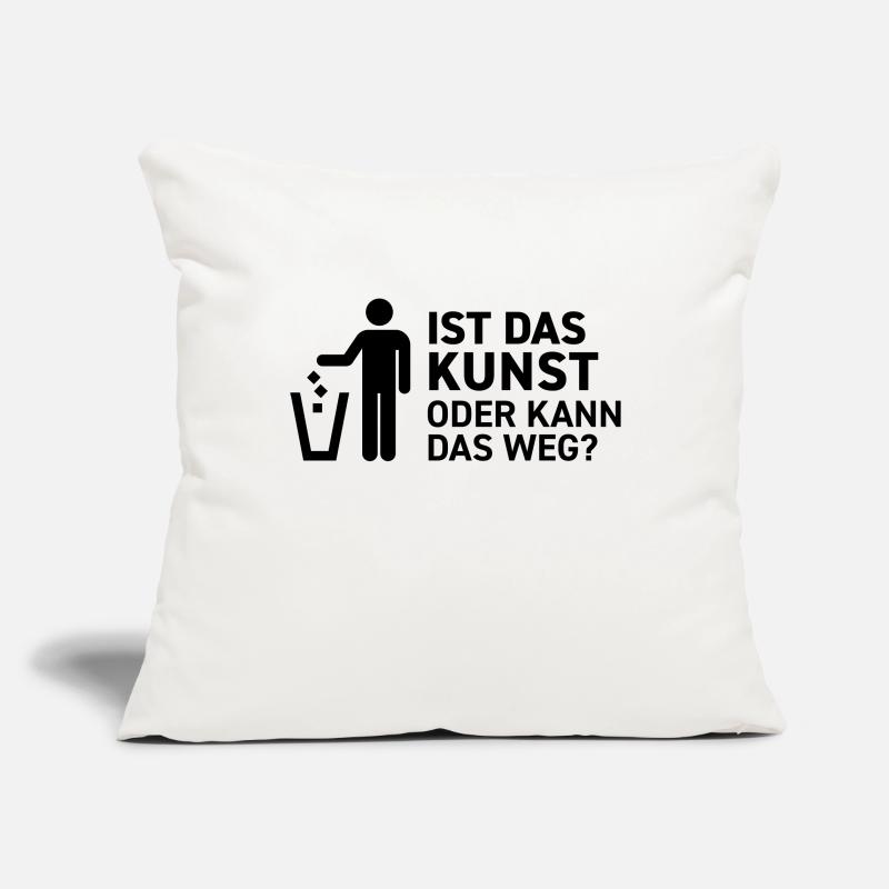 Ist das Kunst oder kann das weg? Museum Maler Müll Sofakissenbezug 45 x 45 cm