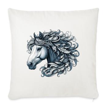 Horse - Sofa pillowcase 17,3'' x 17,3'' (45 x 45 cm) - natural white - Front