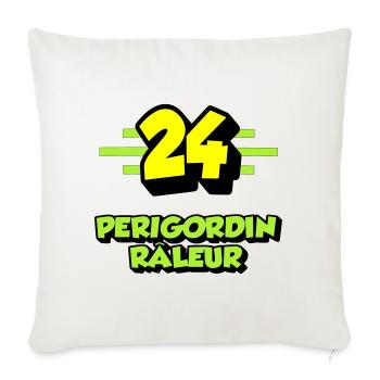 Périgordin râleur - Housse de coussin décorative 45 x 45 cm - blanc nature - Devant