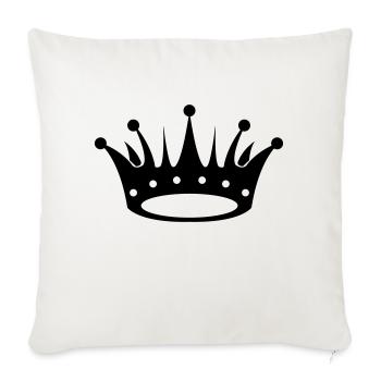 crown - Sofa pillowcase 17,3'' x 17,3'' (45 x 45 cm) - natural white - Front