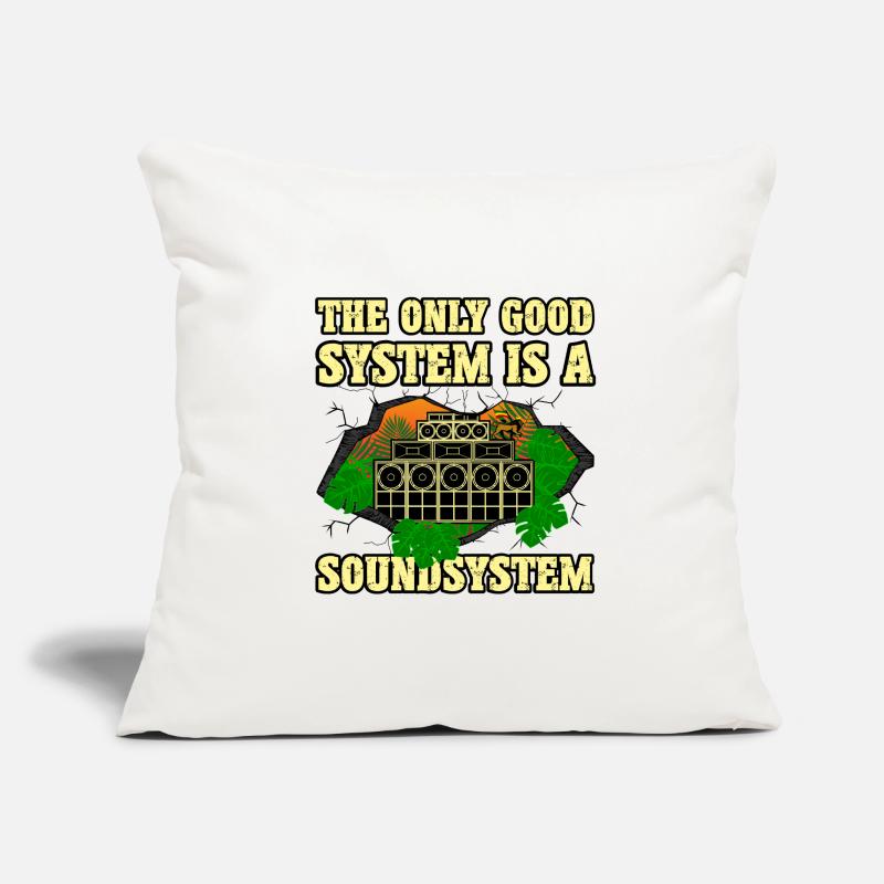 Système de son Dub Housse de coussin décorative 45 x 45 cm