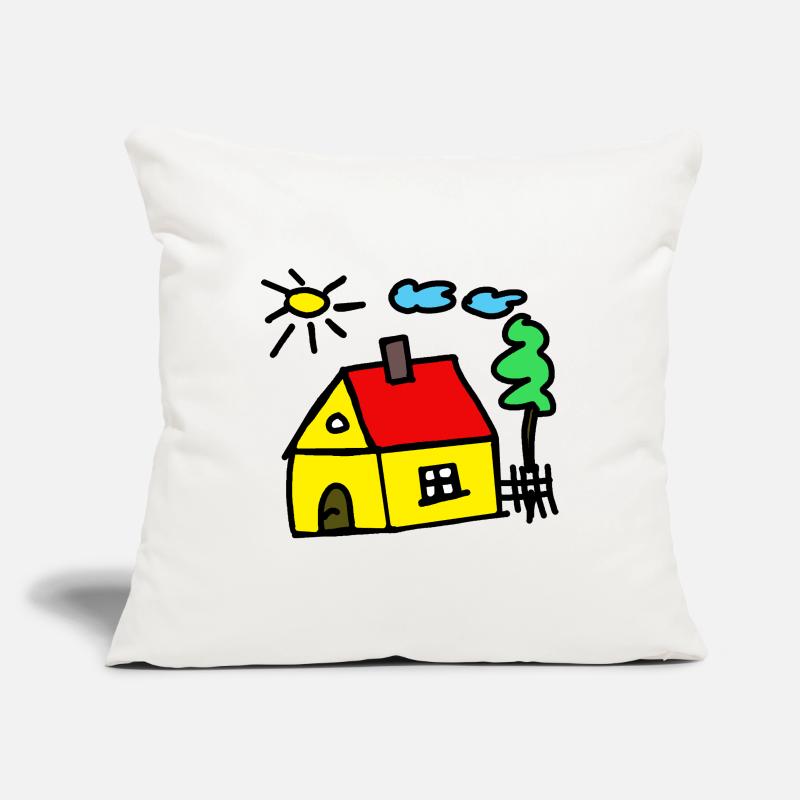 Constructeurs de maisons de rêve de la maison de la cabane Housse de coussin décorative 45 x 45 cm