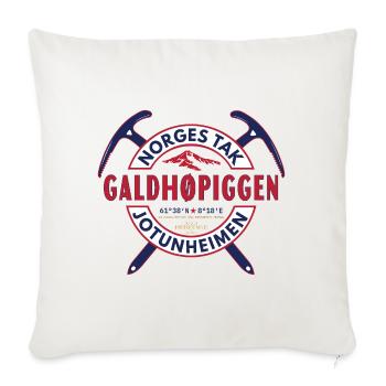 Galdhøpiggen Norway – European Heritage Series - Sofa pillowcase 17,3'' x 17,3'' (45 x 45 cm) - natural white - Front