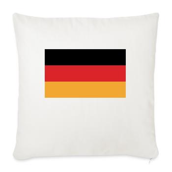 Allemagne - Housse de coussin décorative 45 x 45 cm - blanc nature - Devant