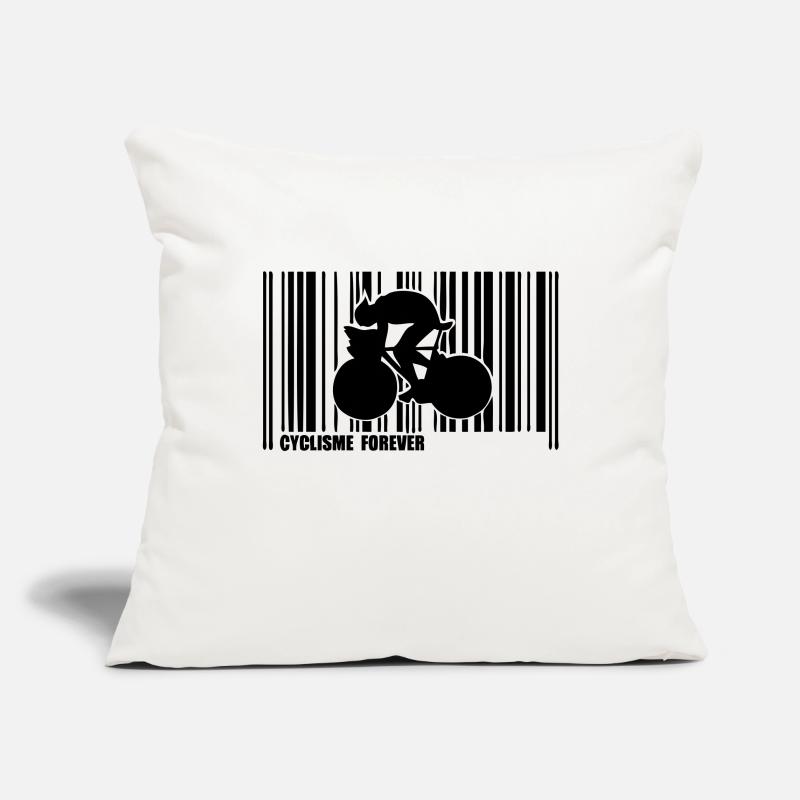 code barre cyclisme Housse de coussin décorative 45 x 45 cm