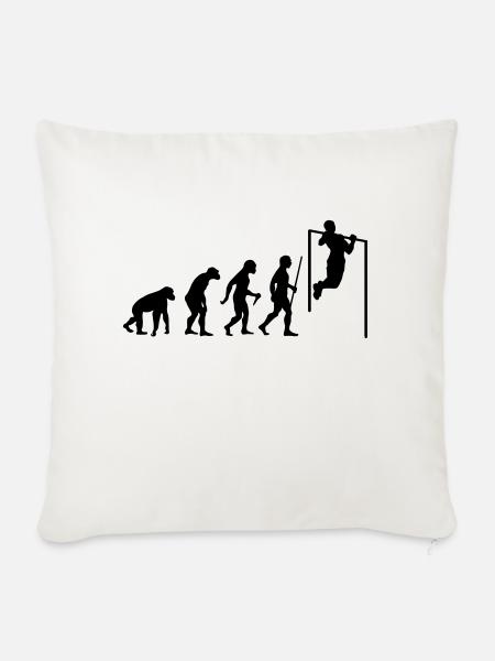 Evolution Pull Up - Sofakissenbezug 45 x 45 cm - Naturweiß