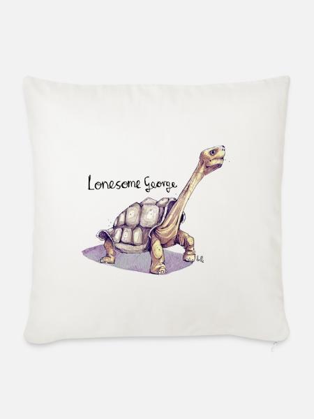 Lonesome George - Sofakissenbezug 45 x 45 cm - Naturweiß 