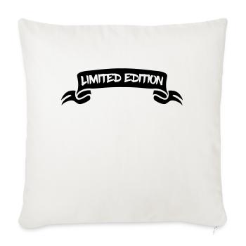 Édition limitée - Housse de coussin décorative 45 x 45 cm - blanc nature - Devant