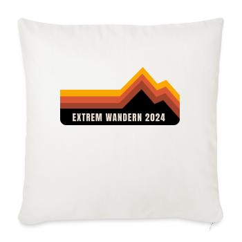 Extrem Wandern 2024 - Sofakissenbezug 45 x 45 cm - Naturweiß  - Vorne