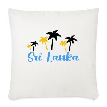 Sri Lanka 1 - Sofa pillowcase 17,3'' x 17,3'' (45 x 45 cm) - natural white - Front