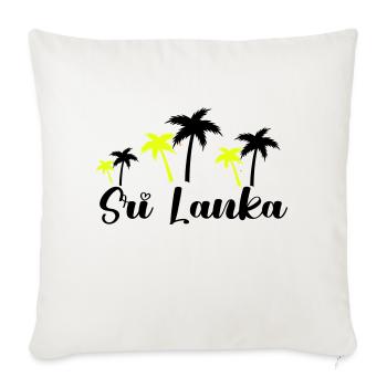 sri lanka 1 - Sofakissenbezug 45 x 45 cm - Naturweiß  - Vorne