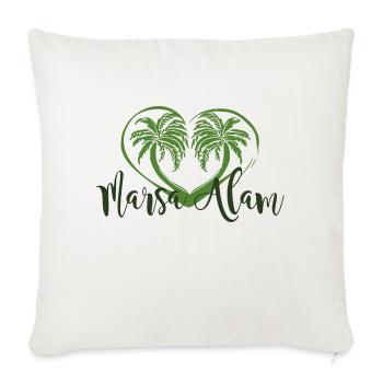 Tourisme Marsa Alam Égypte - Housse de coussin décorative 45 x 45 cm - blanc nature - Devant