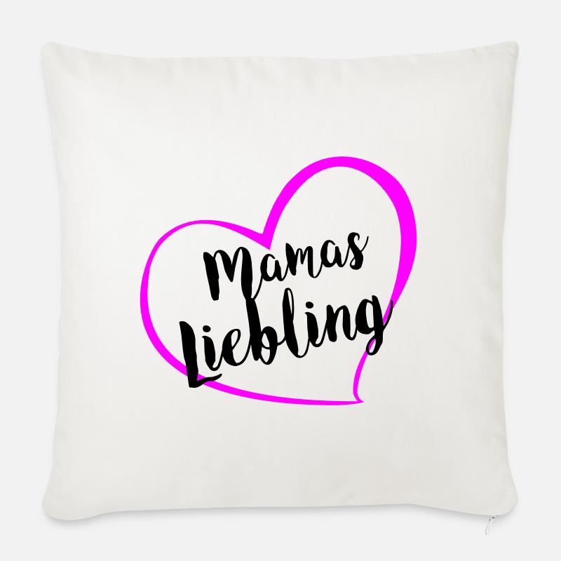 mamas_liebling - Sofakissenbezug 45 x 45 cm - Naturweiß