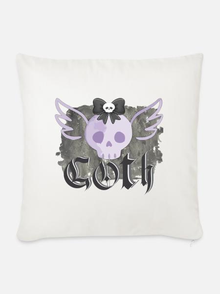 Goth - Sofakissenbezug 45 x 45 cm - Naturweiß