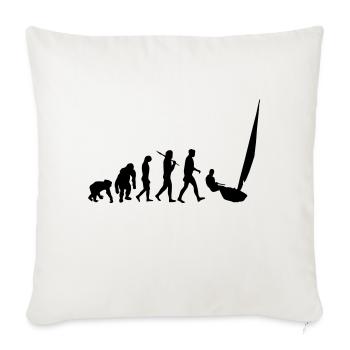 Evolution Segeln - Sofakissenbezug 45 x 45 cm - Naturweiß  - Vorne