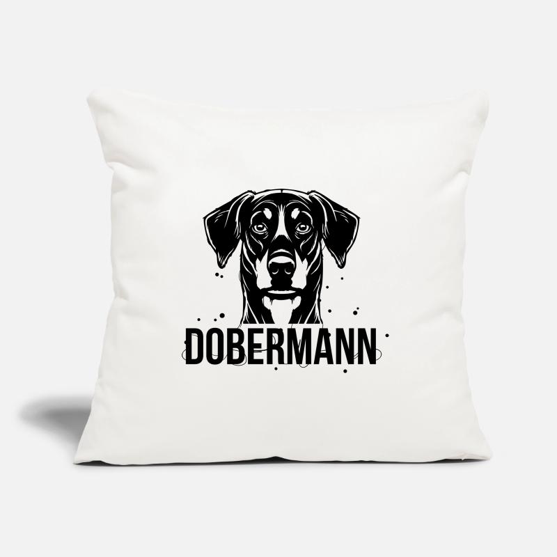 Dobermann Sofakissenbezug 45 x 45 cm